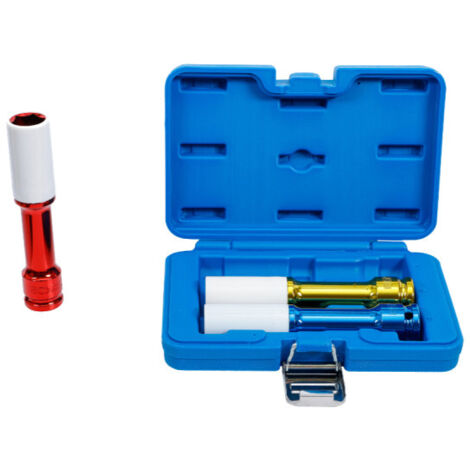 BGS Coffret d'embouts de protection pour jantes Entraînement carré intérieur 12,5 mm (1/2") 150 mm de profondeur SW 17 / 19 / 21 mm 3 pièces - 7100 (1/5)