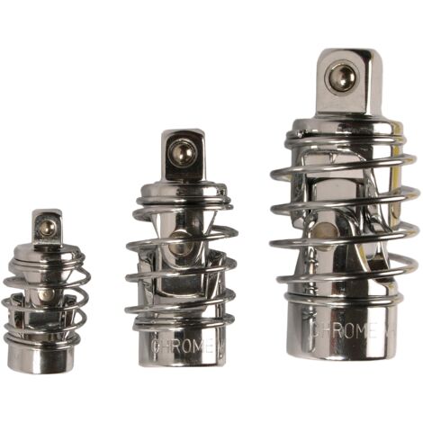 BGS JOINT DE CARDAN SET AVEC RESSORT, 1/4, 3/8 ET 1/2 '', 3 PIÈCES, 252 (1/3)