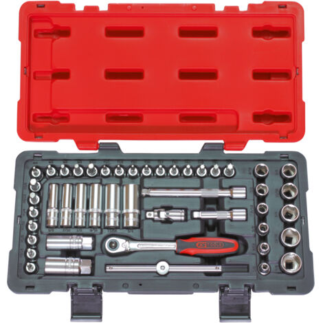 KS Tools - Coffret de douilles et accessoires ULTIMATE® en pouces 3/8'', 46 pièces - 922.0646 (1/5)