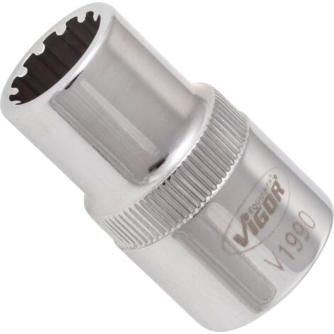 Douille ∙ V1990 ∙ Carré creux 1/2 pouce (12,5 mm) ∙ Profil de multifonction ∙ Taille 12 mm (1/3)