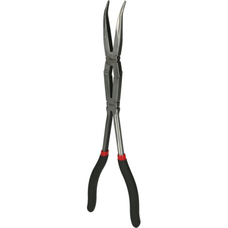 KS Tools - Pince à bec coudée à 45° à double articulation, L. 335mm - 500.7163 (1/5)
