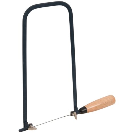 Silverline – Scie à chantourner 300 mm – Pour coupes de précision sur bois léger – Manche en bois – Poids 0.24 kg – 453456