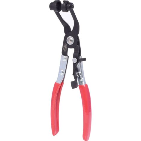 Kstools – Pince à collier à mâchoires articulées 220mm – Acier ultrafin chrome-molybdène – Tête inclinée 45° pour accès étroit – Mors mobiles