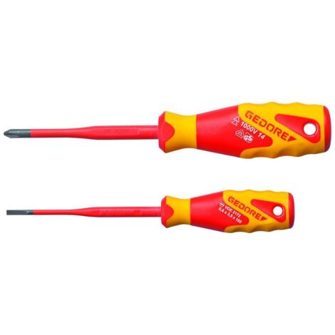 GEDORE 2928736 - Jeu de tournevis VDE SLIM DRIVE, 2 pcs. , VDE 2162-2172 PH-02 (1/3)