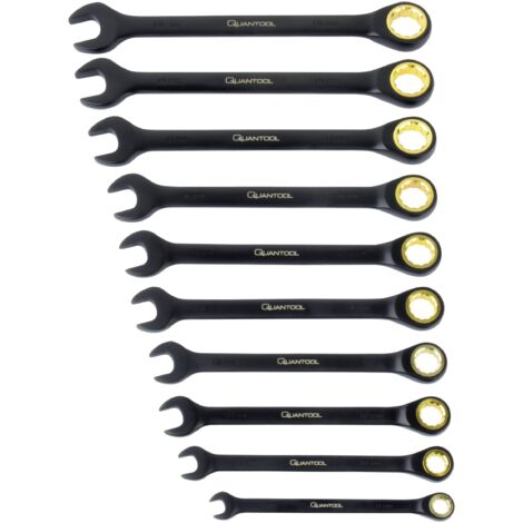 Brüder Mannesmann Q25210 Jeu de 10 clés à molette 8-19 mm (1/2)