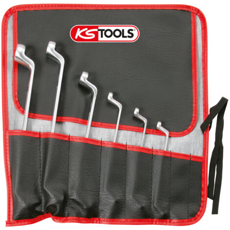 KS Tools - Jeu de 6 clés polygonales contre-coudées TORX® - en trousse - 911.0360