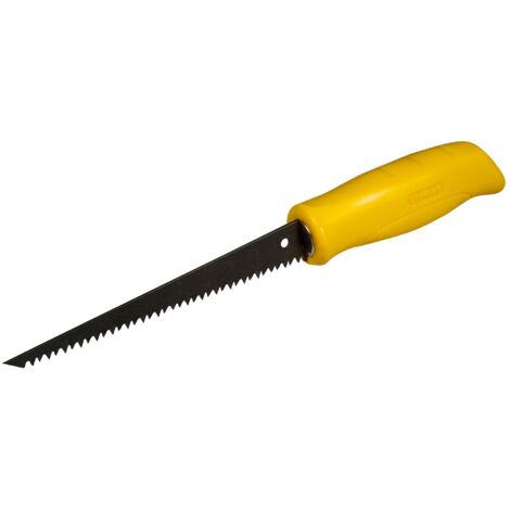 Stanley – Scie à guichet pour panneaux de plâtre 150mm – Poignée synthétique – Coupe nette sans éclat – Pour matériaux spécifiques (1/5)