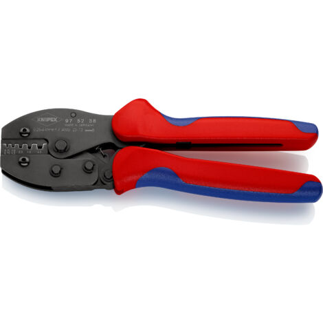 KNIPEX 97 52 38 SB PreciForce® Pince à sertir avec poignées multimatières brunie 220 mm (1/3)