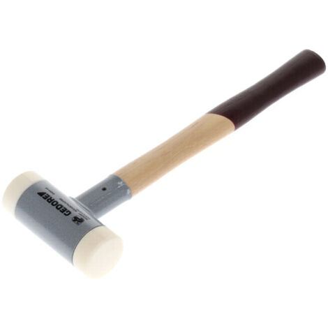 Marteau Gedore sans recul à face douce, diamètre 45 mm, manche en hickory (1/5)