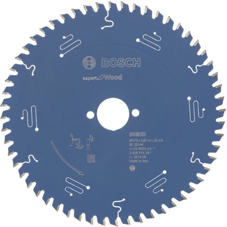 Lame de scie circulaire Bosch Expert Wood 2608644061 210x2,8x30 56Z (1/6)