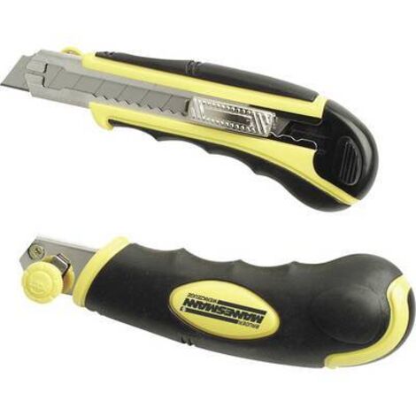 Brüder Mannesmann M60100 Cutter universel avec ajustement de lame automatique Softgrip 1 pc(s) W69374 (1/2)