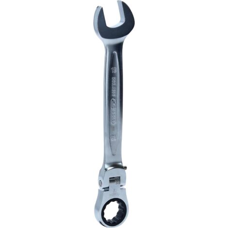 KS Tools - Clé mixte à cliquet à tête inclinable à verrouillage GEARplus®, 19 mm sans carte support - 503.4819-1 (1/5)