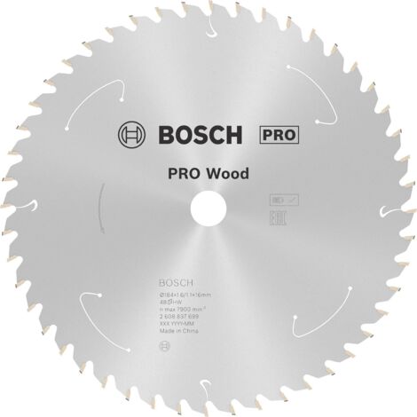 Lame de scie circulaire sans fil PRO Wood, 184 x 1,6 x 16 mm, T48 (1/6)