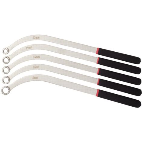 Kstools – Jeu de 5 clés 12 pans pour poulies et galets tendeurs – Acier Chrome Vanadium – Dimensions 13-15-16-17-19 mm – Prise en main confortable (1/5)