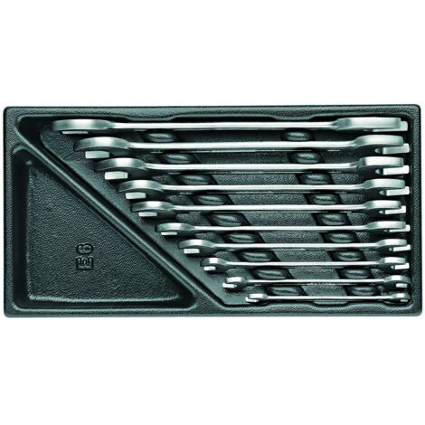 Jeu de cles a fourche GEDORE 10 pieces en module plastique ABS (1/5)