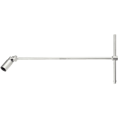 KS Tools - Clé à poignée longue à cardan 12 pans spécial bougie, 18 mm - 517.1133
