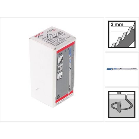 Lame de scie sauteuse Bosch T 227 D, spéciale pour Alu 100 pièces