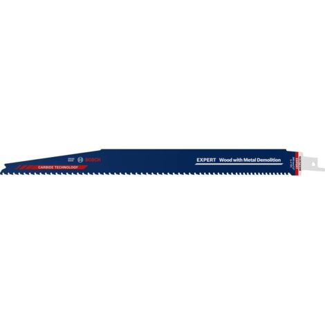 Bosch Accessories 2608900401 EXPERT « Wood with Metal Demolition » S 1267 lame de scie sabre XHM, 1 pièce Longueur lame de scie 300 mm 1 pc(s) Y630592 (1/10)