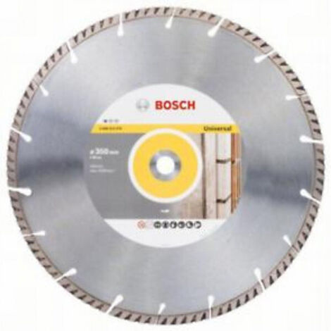Bosch – Disque à tronçonner diamanté 350 mm pour béton et maçonnerie – Alésage 20 mm – Segments extra hauts – 2608615070