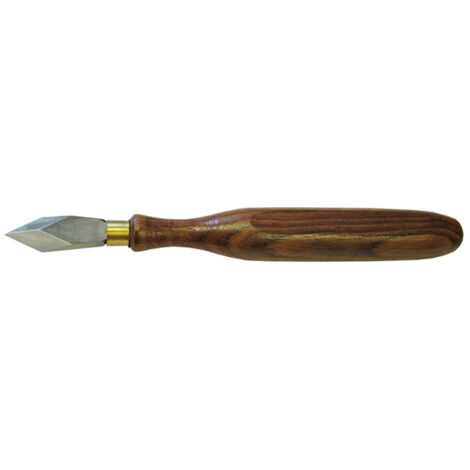 Faithfull – Couteau de marqueterie 180 mm – Lame en acier biseautée pour coupes précises – Manche en bois pour confort d'utilisation