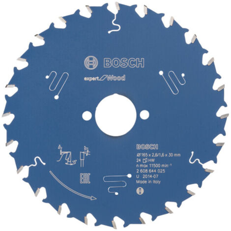Lame de scie circulaire Bosch Expert pour bois 165 x 30 x 2,6 mm 24 (1/5)