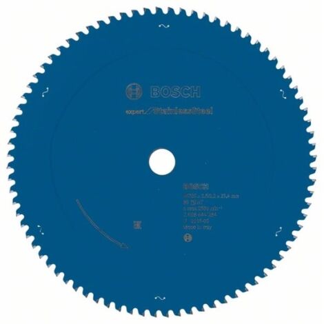 Lame de scie circulaire Expert for Stainless Steel Bosch pour scies à onglets et radiales 305 x 25,4 x 2,5 mm 80 dents - 2608644284 (1/7)