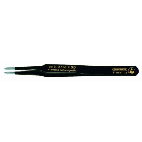 Bernstein Tools for Electronics 5-059-13 Pince brucelle CMS 2a SA-ESD plate, ronde 120 mm W78699 (1/2)