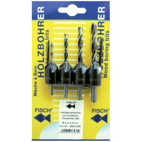 Fraise conique bois 3-4-5-6mm Fisch (1/3)