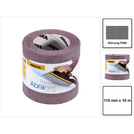 Abranet rouleaux abrasifs 115 mm x 10 m  Grain: 400