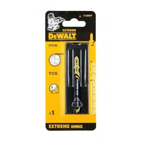 Dewalt – Lame de scie sauteuse pour carrelage, fibre de verre et plastique – Longueur 76 mm, profondeur 10 mm – DT2102