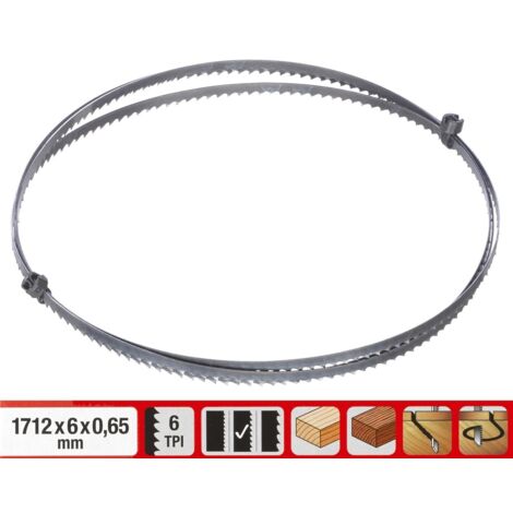 EINHELL Lame de scie ruban 1700x6,4mm - 6 dents KWB (1/3)