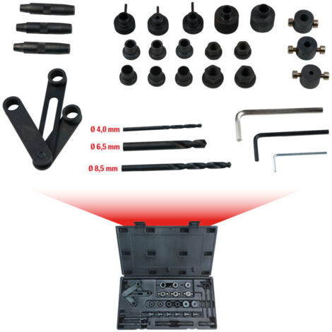 Kstools – Gabarit de perçage pour culasse 28 pcs – Utilisation universelle sur culasses M8/M10 – Coffret robuste en plastique – Gain de temps 4h (1/5)