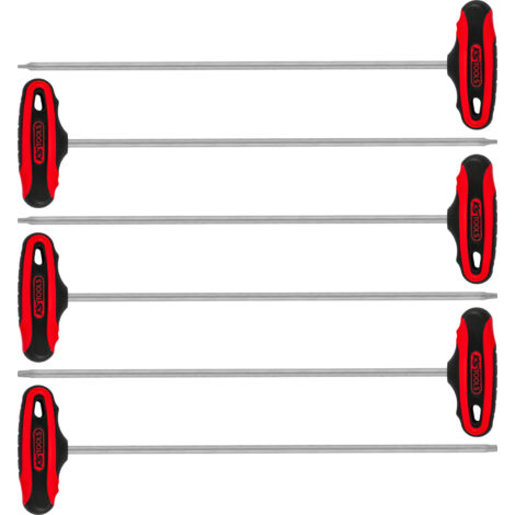 Jeu de 6 clés mâles TORX® à poignée en T, L.375 mm