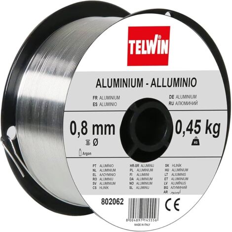 Idroweb – Fil de soudage aluminium non fourré 0.8mm – Pour soudures précises – 5kg – 802062