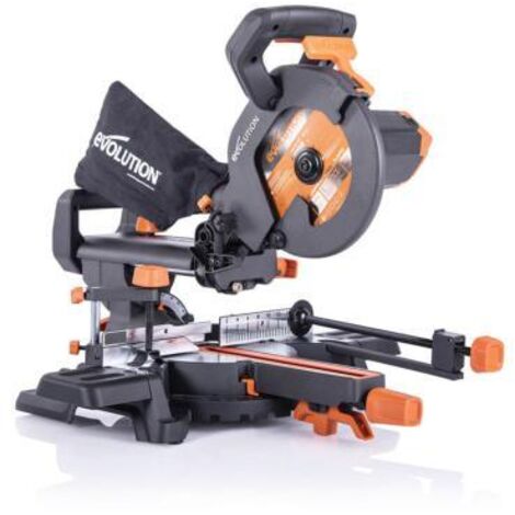 Evolution – Scie à onglet électrique 210mm – Lame TCT multi-matériaux – Profondeur de coupe max 230mm – Vitesse 3750 tr/min – Pour acier, bois et aluminium - R210SMS (1/10)