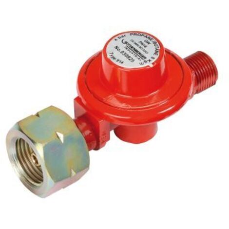Rothenberger – Détendeur gaz propane 4 bars – Adapté pour bouteilles 13 kg et 35 kg – Raccord flexible 3/8" L – Débit max 8 kg/h – Certifié DVGW