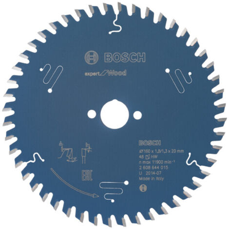 Lame de scie circulaire Bosch Expert Wood 2608644015 160x1,9x20 48Z