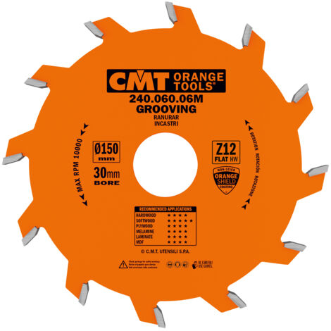 240.060.06M HW LAME CIRCULAIRE POUR JOINTS 150x6.0/3.0x30 Z12 PLANE