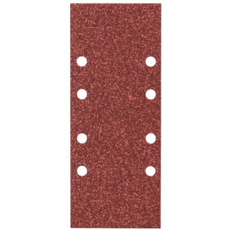 Bosch – Set de 25 feuilles abrasives 93mm pour ponceuse vibrante – Grain 40 – 8 trous – Pour ponçage bois dur et teck