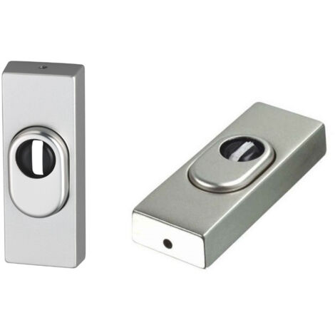 Abus – Protège cylindre blindé 316 Alu – Résistance à l'arrachement, perçage et casse – Dimensions H 92 mm x l 34 mm – Dépassement 8 à 15 mm