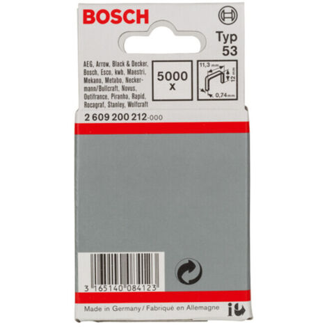 Serre-fils fin Bosch type 53 11,4 x 0,74 x 12 mm 5000 pièces