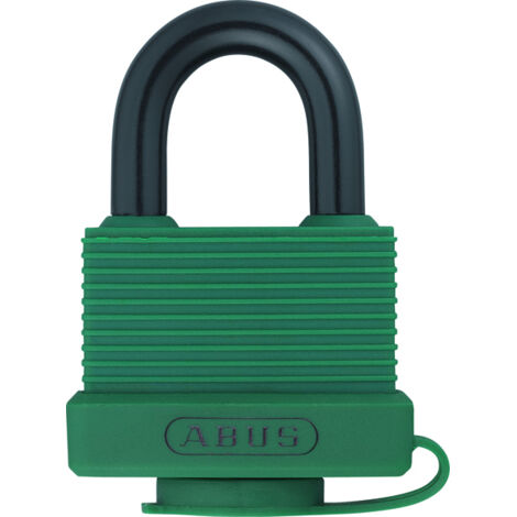 Abus – Cadenas à clé anti-vol pour milieu marin – Aluminium léger et PVC – Anse de sécurité ø8mm – Livré avec 2 clés – Largeur 45mm - ABUS 70 AL