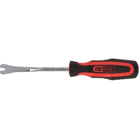 Kstools – Extracteur de clips court 245 mm – Ouverture 4 mm – Acier à outils spécial – Poignée bimatière pour confort optimal