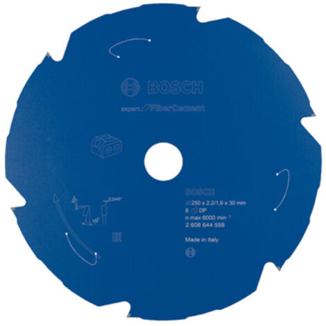 Lame de scie circulaire Bosch Expert pour fibre-ciment 250 x 2,2/1,6 x 30 6 dents