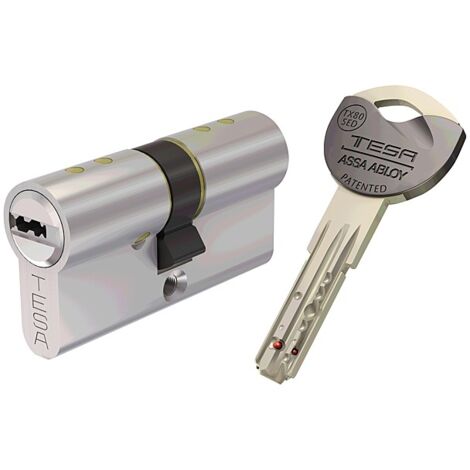Cilindro TESA ASSA ABLOY TX-80 - talla Níquel. 70 mm. 30-40