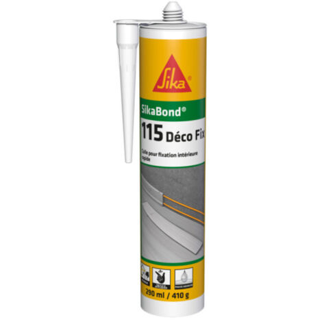 Colle multi-usage à maintien immédiat pour plinthes et cadres en bois – Résistance élevée sur matériaux de construction – SikaBond-115