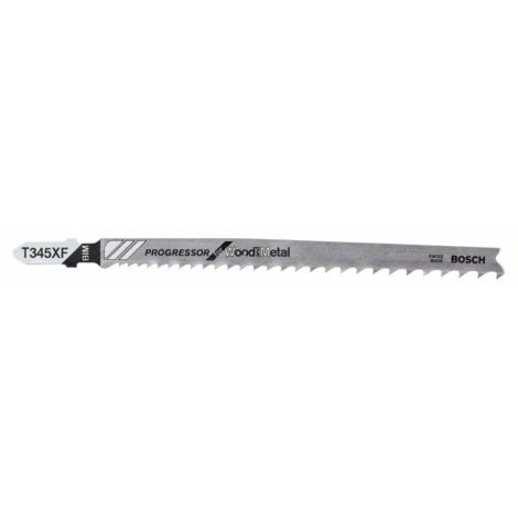 Lame de scie sauteuse T 345 XF Progressor for Wood and Metal longueur 132 mm pas