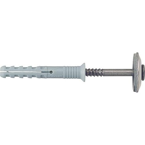 Fischer 50x Nageldübel N 6 x 40/10 S D Nagelschraube und Dichtscheibe A2 nichtrostender Stahl - 050367