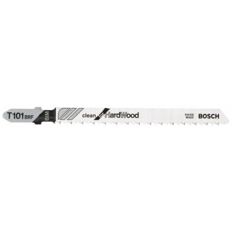 Lame de scie sauteuse Bosch T 101 BRF, Clean for Hard Wood 25 pièces