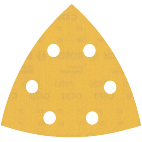 Bosch 50x Expert C470 Papier abrasif pour ponceuse Delta 93 mm G 400 - 2608900934